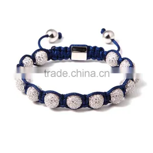 2016 Latest Model Beads Bracelet 8mm Balls Stainless Steel Fashion 18K Gold Plated Diamond Bracelet thumbnail-4