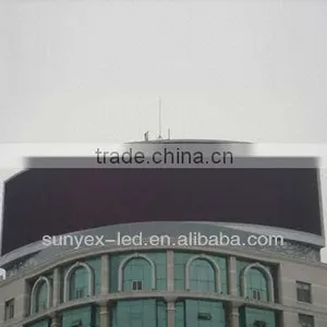 P12mm Outdoor Arc Curve Round Odd Video Led Panel thumbnail-1