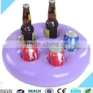 Eco-friendly Pvc Inflatable Floating Drink Holder for Five Bottles thumbnail-1
