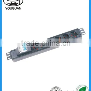 6 Ways Italy Type Power Sockst With 2P Circuit Breaker thumbnail-1