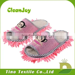 Household Cleaning Use Clean Felt Shoes Chenille Floor Cleaning Slippers With Supplier thumbnail-2