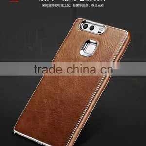 Orignal Icarer Gold Series Real Leather Back Cover for Huawei P9 Anti Shock Luxury Genuine Leather Case MT-5766 thumbnail-4