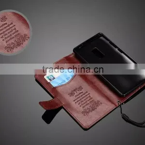 Original K-COOL Genuine Leather Case For One Plus One Phone Flip Cover Case With Card Slot MT-4677 thumbnail-1