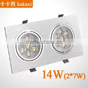 2 Light LED Ceiling Light Grille Lamp 6w 10W 14w 18w 24w 30w 36w LED Downlight thumbnail-4
