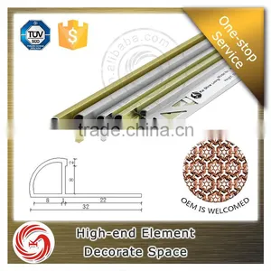 Bathroom Quarter Round Aluminum Tile Outside Corner Trim for Tile Edge thumbnail-3