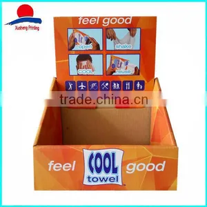 High Quality Cardboard Counter Top Orange Display Boxes thumbnail-1