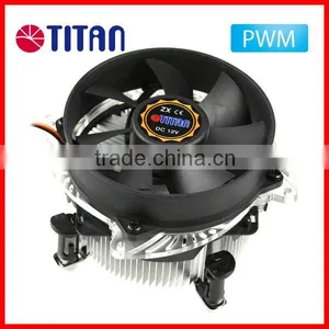 PWM Controller 90mm Silent Air Cooling Fan Aluminum Fin Intel LGA 775 CPU Cooler thumbnail-1
