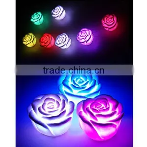 LED Romantic Rose Flower 7 Color Changed Changing Lamp LED Night Lights Light thumbnail-2