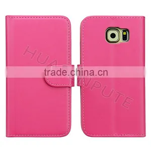 Hot New Products Leather Case for Samsung Galaxy S6 Wallet Leather Case thumbnail-2