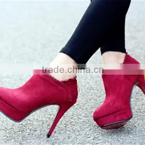 Fur Boot Leather Upper Rubber Bottom Boots Professional Girls Fancy Boots thumbnail-3