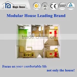 Steel Structure Prefabricated Prefab Temporary Houses Modular House/two Bedroom Plans Desing Eps thumbnail-2