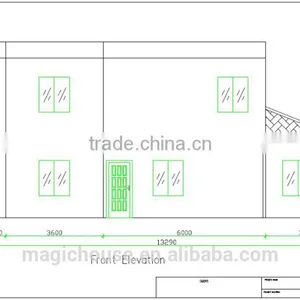 Waterproof Flat Roof Light Steel Villa/luxury Villa House Prefabricated Design/certificated Light Steel Villa thumbnail-5