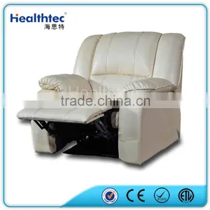 HEALTHTEC White Genuie Leather Sofa Recliner thumbnail-3