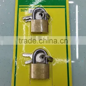 Brass Color Blister Card Packing Cheap Padlock thumbnail-4