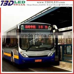 Bus Advertising Outdoor Led Display,led Bus Display Screen Sign,Vehicle Used Led Display Moving Message Sign thumbnail-1