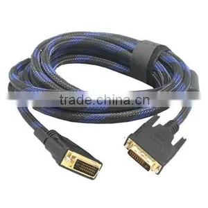 Speed 1080p Gold Plated Dvi Cable High Density Triple Shielding for Maximum Rejection of EMI and RFI thumbnail-2