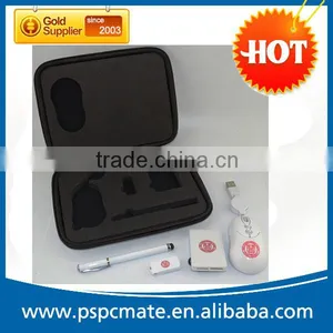 Multi-function USB Travel Kits High Quality PU Pouch Customized Computer Accessories Includes Mouse USB Hub Flash Driver and Pen thumbnail-2