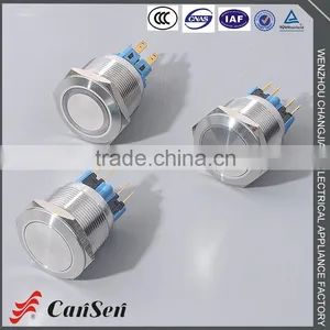 1NO1NC/2NO2NC (LED)Ring Illuminated 19m Tact Switch thumbnail-5