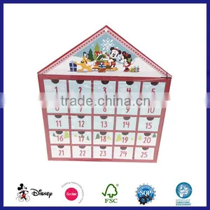 New Arrival 2016 Red Color Christmas Calendar for Candy thumbnail-1