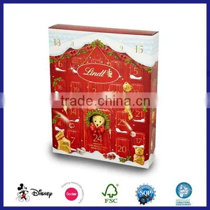 Cardboard Stamped Little Doors Advent Calendar With Plastic Inlay for Toys Quality Choice thumbnail-2