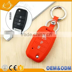 Silicone Cover Car Key Fob Holder Shell Flip Remote Key Case For KA Rio Sorento Sportage Picanto Soul Amanti K3 thumbnail-4