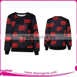 Sublimation Extra Long Cheap Wholesale Custom Crewneck Sweatshirts thumbnail-1