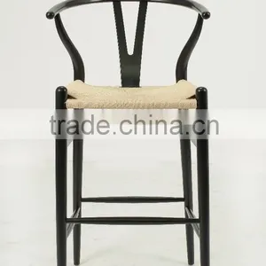 Hans Wegner Wooden Black Arm Y Barstool/ Wishbone Chair(CH-512R) thumbnail-2