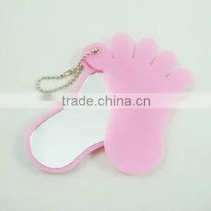 Foot Shape Plastic Cosmetic Mirror Makeup thumbnail-1
