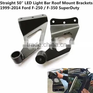 Straight 50" LED Light Bar Roof Mount Brackets 1999-2014 F-ord F-250 / F-350 SuperDuty thumbnail-1
