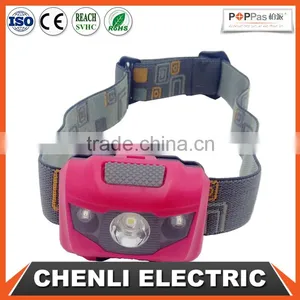 Poppas T16 2+1 Red Smd Led 3AAA Battery Operated Waterproof Outdoor Camping Running Walking Led Headlamp thumbnail-1