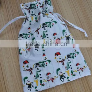 Satin Santa Christmas Pouch Bag thumbnail-1