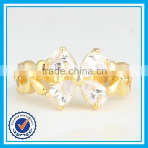 Cheap Price Fancy Crystal Gold Rings 18k Fake Diamond Ring thumbnail-2