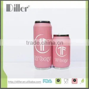 OEM ODM Private Label Water Tumbler With Straw Cola Shape Bottle Double Wall Vacuum Bottle thumbnail-1
