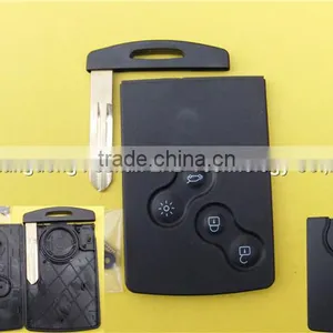 Replacement 4 Button Remote Key Case for Renault Koleos Smart Key Card thumbnail-1