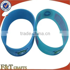 Cool Embossed Wide Motivational no Minimum Free Shipping Custom Silicone Wristband for Men thumbnail-3