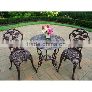 Rose Pattern Chair Outdoor Cast Aluminum Furniture Garden Furniture thumbnail-2