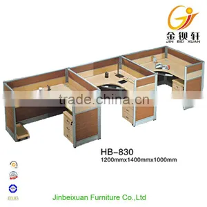 New Arrival Office Furniture 4-seat Office Partition HB-11 thumbnail-4
