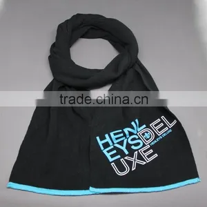 CUSTOM KNITTING PATTERN SCARF AND SNOOD WITH PRINTING LOGO thumbnail-1