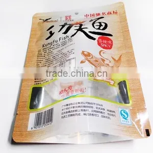 China Manufacturer Light Varnishing Laminated Material Foil Mylar Ziplock Stand Up Pouch Resealable Pet Fish Food Packaging Bag thumbnail-1