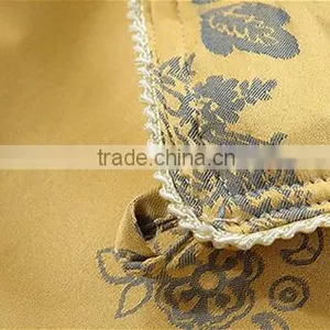 100% Silk Quilt With Jacquard Yellow Flower thumbnail-6