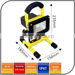 Warranty 2 Year IP65 Epistar 10w 8.4V Emergency Camping Light Rechargeable Led Floodlight Quality Choice thumbnail-2