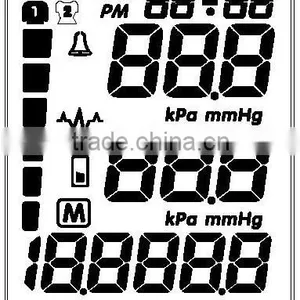 Custom Segment Blood Presure Monitor Lcd Display thumbnail-1