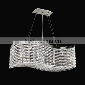 Big Rectangular Modern Luxury K9 Cystal Chandeliers Pendant Lighting Quality Choice Most Popular thumbnail-1