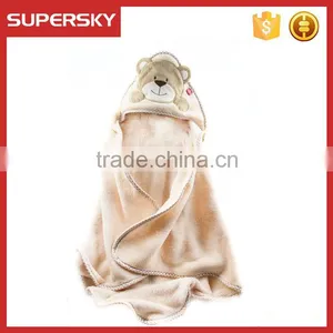 C962 Custom Made Baby Bath Towel With Hood Microfibre Children Hooded Bath Towel thumbnail-3