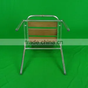 Restaurant Furniture Aliminum Modern Design Relaxing Armless Wooden Dining Chair Yc055 thumbnail-5