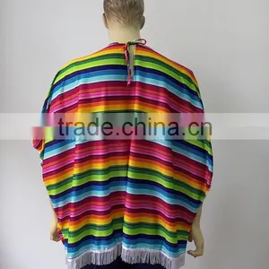 Cheap Wholesale Kids Mexican Costumes Party Sexy Mens Mexican Poncho for Male Quality Choice thumbnail-3