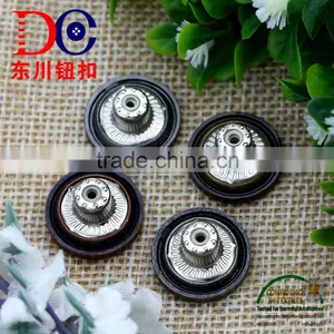 Four Tower Design Metal Jeans Button Cover for Overcoat thumbnail-6