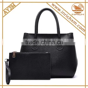 China Wholesale PU Handbags Lady Tote Bags Set Women Bags Set thumbnail-1