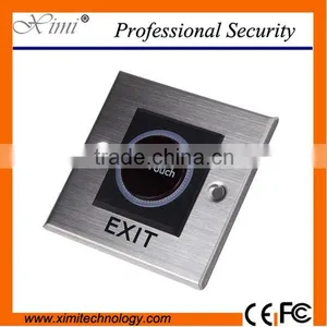 Metal Exit Buton Infrared Exit Switch no Touch Door Opener for 10cm Distance Good Quality Door Push Burron for Access Control thumbnail-1