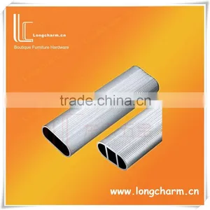 15mm Height Aluminum New Style Wardrobe Haning Rail Tube Hanging Rail Series thumbnail-1